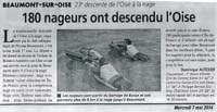 min Article Echo Regional - Descente de l'Oise du 7 Mai 2014 copie